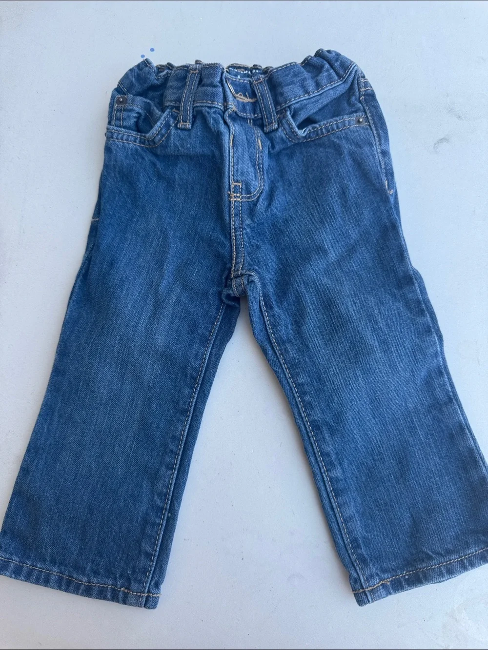 The Children's Place Navy Blue Elastic Waist Jeans